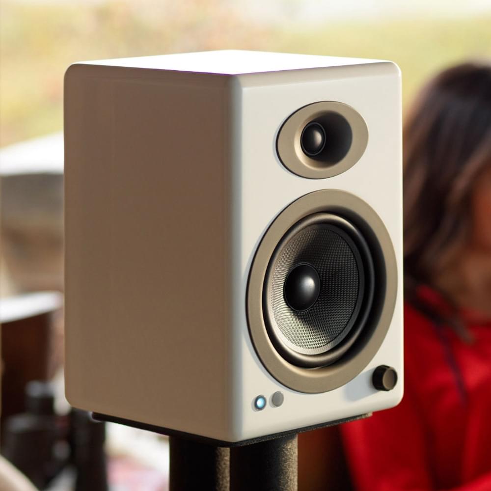 Beige speaker