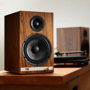Brown Speaker with turntable